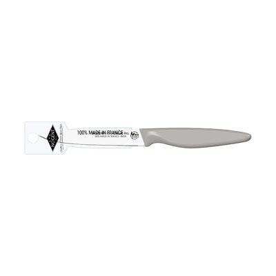 Cuchillo para carne - Hoja puntiaguda de doble muesca de 11 cm - Gris - Con funda con clip | Clásico Pro de origen orgánico | NOGENTE ***