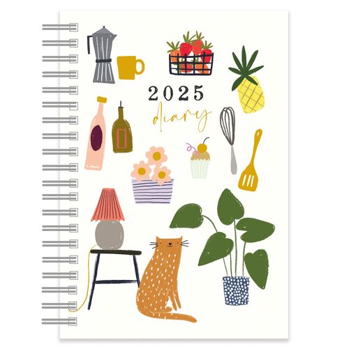 2025 Caroline Gardner Joyful Notes Wiro A5 Diary