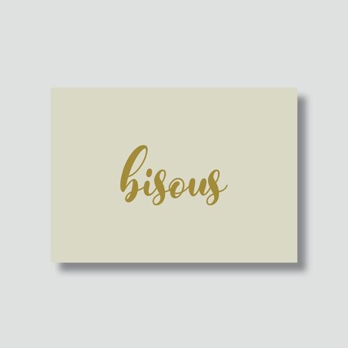 Carte "Bonne nouvelle" :

Bisous jaune