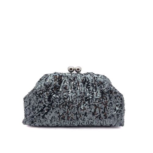 Rylee Sequin Pouch Clutch Bag with Chain