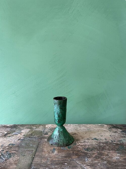 Small Verdigris Candle Holder, Austen