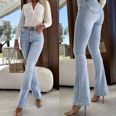 Jeans a zampa d'elefante - Taglia Plus - EB021