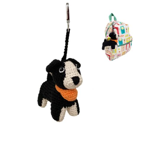 Crochet Bag charms – sheepdog