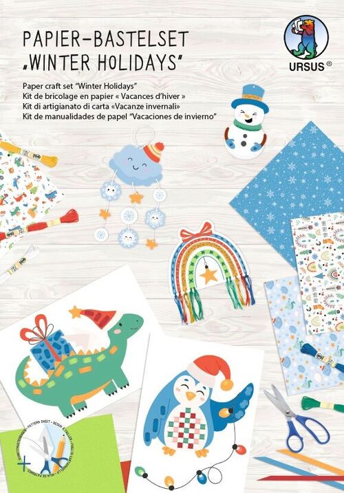 Papier-Bastelset "Winter holidays"