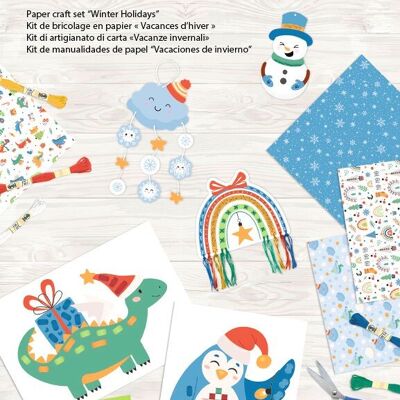 Papier-Bastelset "Winter holidays"