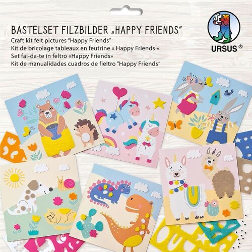 Bastelset Filzbilder "Happy friends"