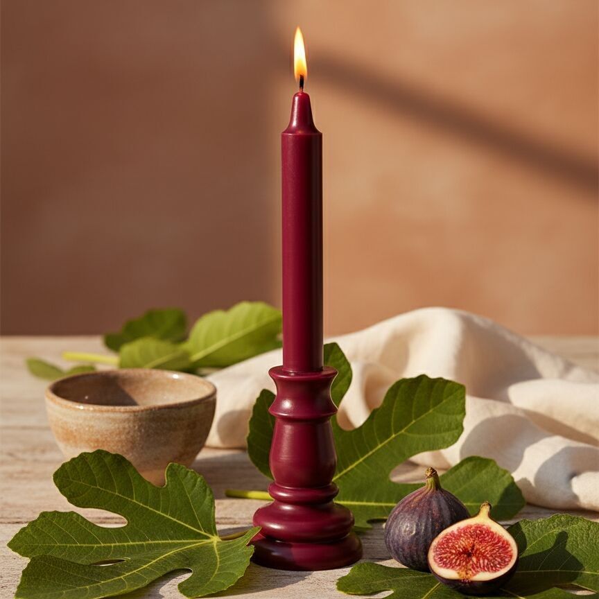 Scented candle - The shadow of a fig tree (fig leaf, white rose, violet)