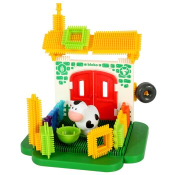 Coffret de 60 Bloko + 2 figurines 3D sur le thème de la Ferme - Dès 12 mois - 503684 4