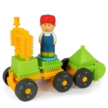 Coffret de 60 Bloko + 2 figurines 3D sur le thème de la Ferme - Dès 12 mois - 503684 5