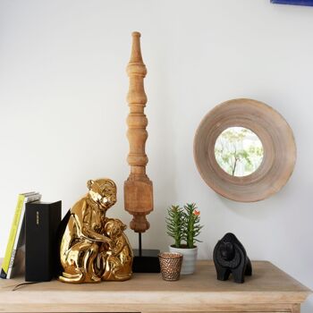 Statue en Bois sur Pied 2