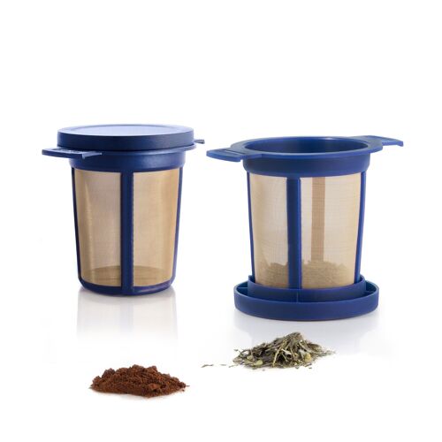 BREWING BASKET M, Permanent Filter, Blue