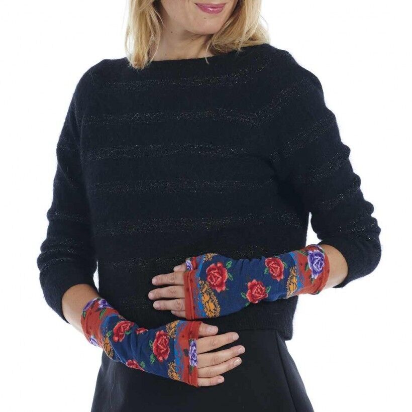 Guanto da giardino blu scuro