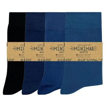 green-goose Bamboo Hommes Chaussettes Luxe | 4 paires | 39-44 1