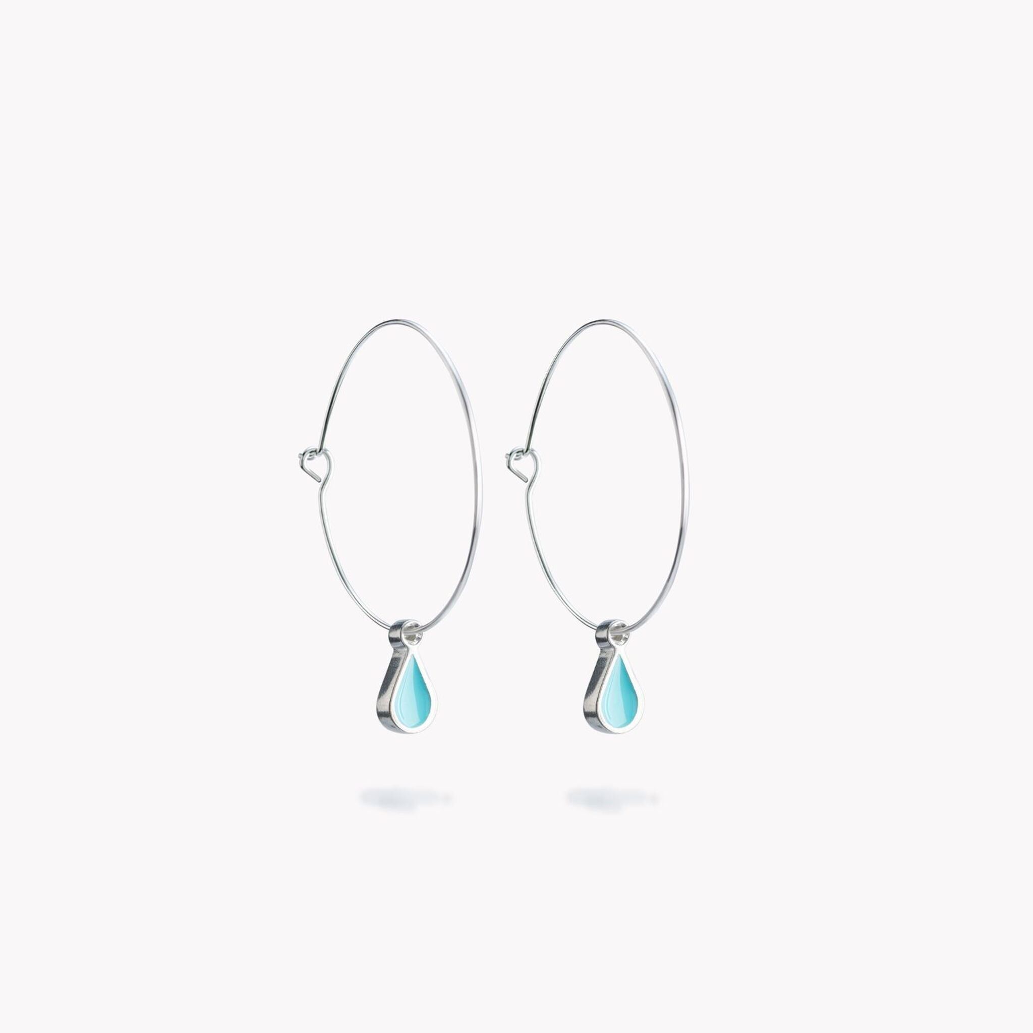 Helena Turquoise Hoop Earrings