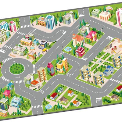 Spielmatte für kleine rutschfeste Autos – 120 x 80 cm – STARLUX – 801129