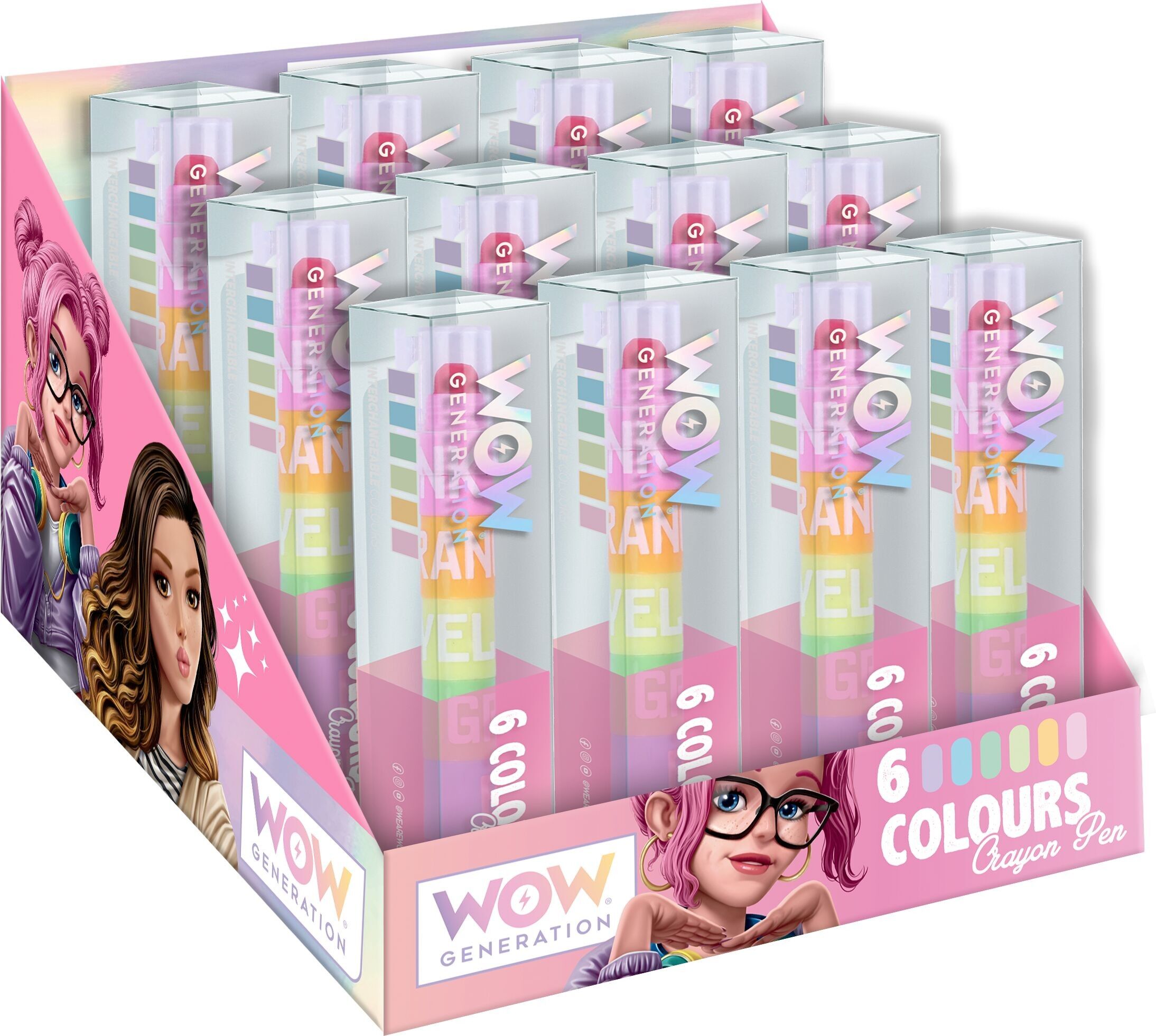 6-color grease pencil - WOW GENERATION