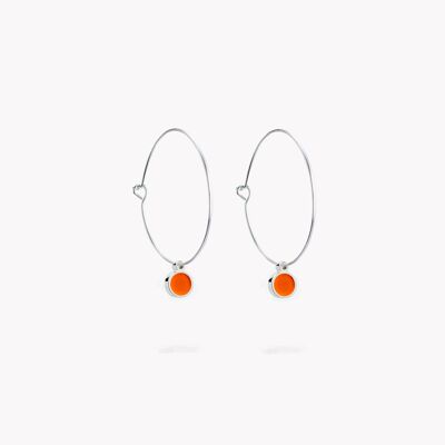 Pendientes Aro Coast Naranja