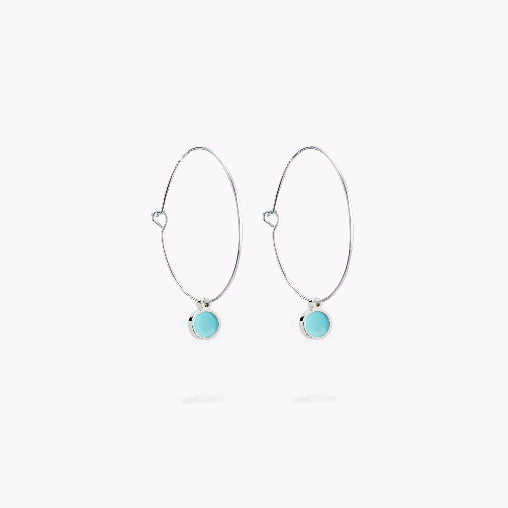 Coast Hoop Earrings Turquoise