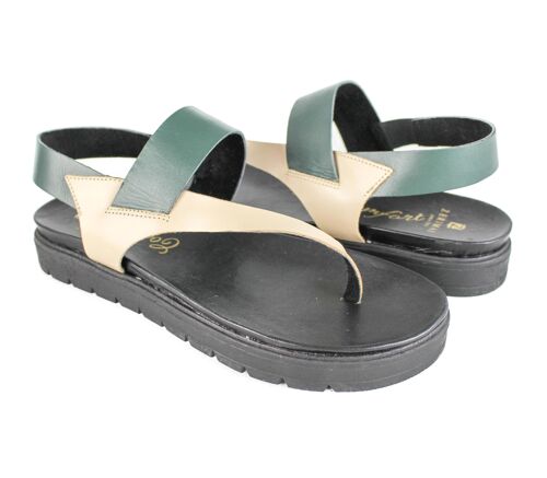 Women's Summer Genuine Leather Sandals - Comfortable Women's Sandals with Non-Slip Rubber Sole