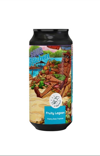 Bière 44cl - Fruity Lagoon - Pastry Gose Tropicale (Mangue, Passion, Ananas, Kiwi) 1