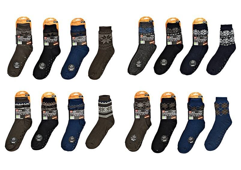 Calzini da cabina da uomo con ABS, taglia unica, realizzati in 100% acrilico a 6 capi