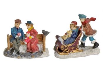 Figurines miniatures Winterm.  en poly, assorti, 4-5 cm