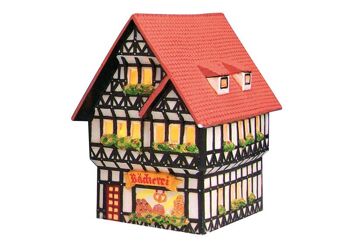 Boulangerie Linz/Rhein en porcelaine, L16 x P11 x H17 cm