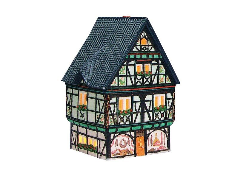 Metzgerei Linz/Rhein aus Porzellan, B10 x T10 x H19 cm