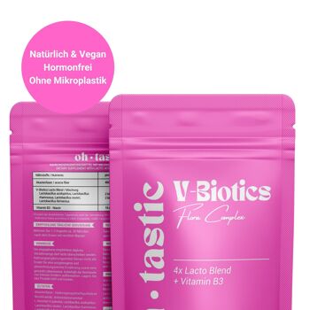V-Biotics Vaginal Probiotics - bactéries lactiques pour la zone intime d'ohtastic 4