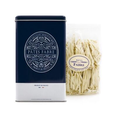 CAJA METÁLICA QUE CONTIENE 250G DE TAGLIATELLE NATURAL