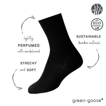 chaussettes homme en bambou green-goose | Doux et parfumé | 2 paires 3