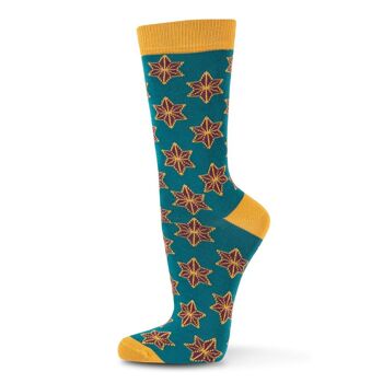 Chaussettes en coton biologique Stars Produit équitable 43-46