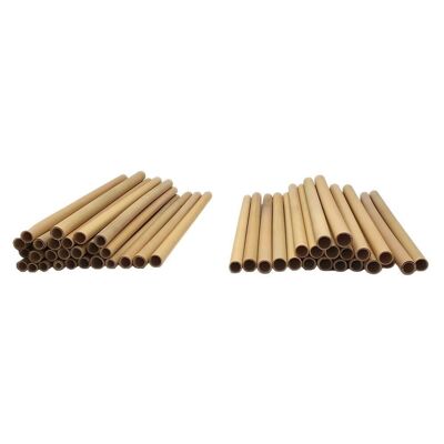 Pajitas de bambú, 22 cm, 50 piezas