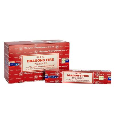 Bâtons d'encens Satya Premium, 15 g, 12 bâtons