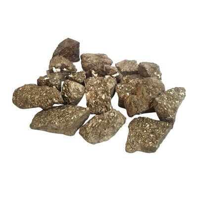 Cristaux bruts bruts, 10-50 g, paquet de 6, pyrite