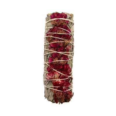Smudge Stick, salvia bianca e sinuata rosa 4"
