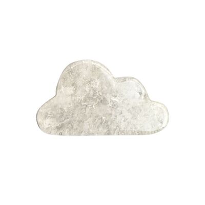 Nuvola di quarzo trasparente, 5x3x0,5 cm