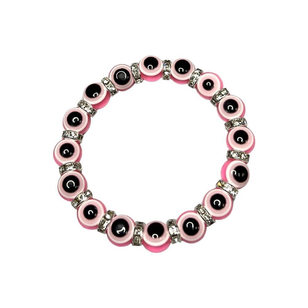 Evil Eye Armband, Rosa