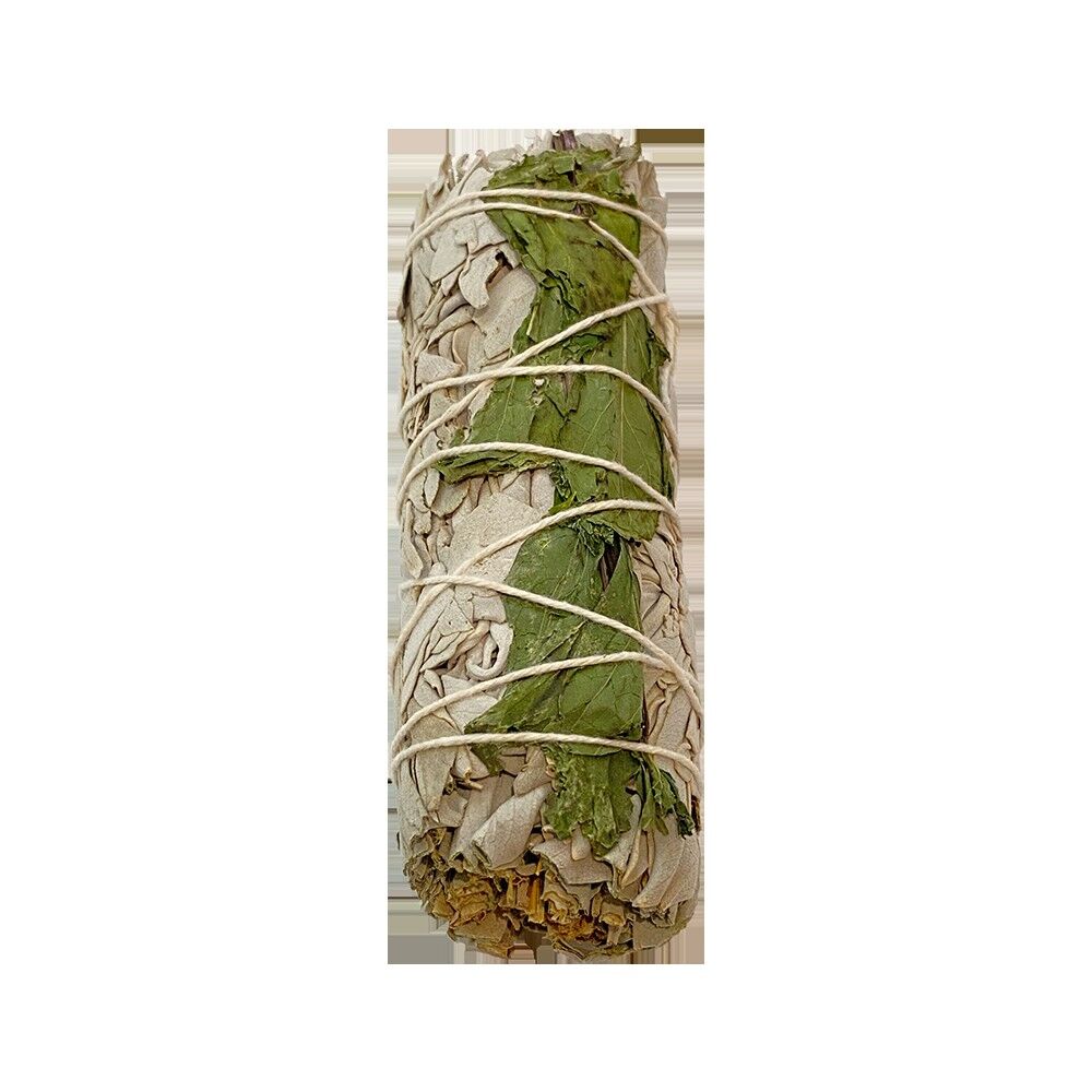 Smudge Stick, salvia bianca e menta piperita, 4"
