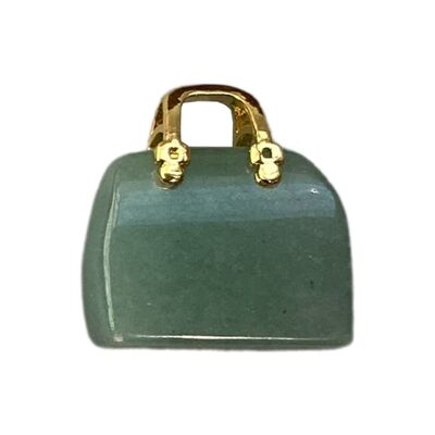 Mini borsette in cristallo, 2-2.5 cm, avventurina verde