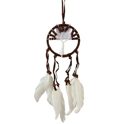 Atrapasueños Árbol de la Vida, 9cm, Marrón