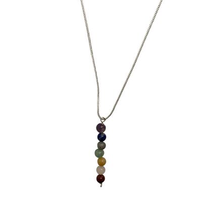 Collier de perles de pierres précieuses 7 Chakra