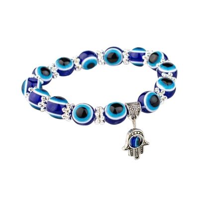 Bracciale Evil Eye e Hamsa, con perline