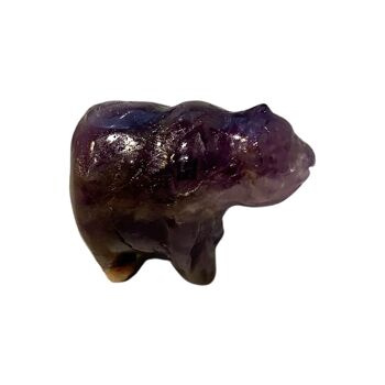 Ours en pierres précieuses, 2.5x1.5 x 1 cm