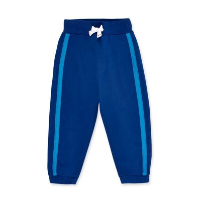 Pantalon peluche garçon Salty Air bleu - 11369430