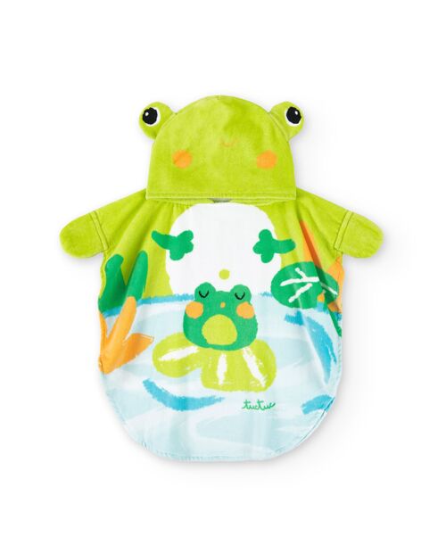 Toalla Poncho verde niño Water Lilies - 11368637