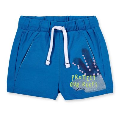 Shorts blu in maglia da bambino Ocean Wonders - 11369530