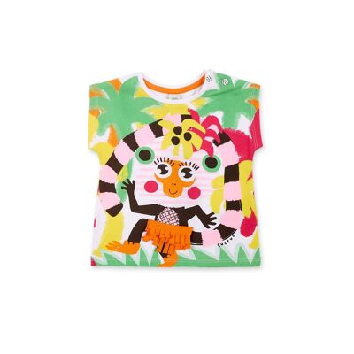 T-shirt bianca stampata da bambina Banana - 11369986