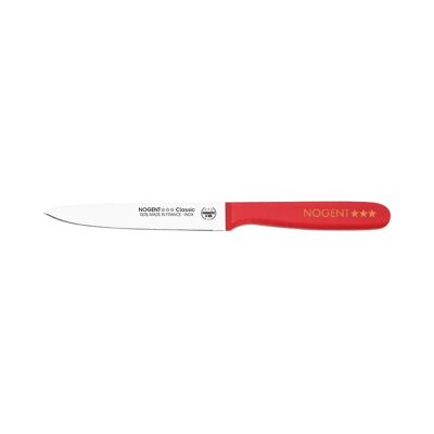 Coltello per pomodoro - Lama dentellata da 11 cm e 1 mm - Ciliegio - Con protezione | Polipropilene classico | NOGENTE ***