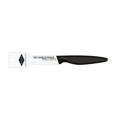 Cuchillo - Hoja Lisa Redondeada de 6 cm - Negro - Con Estuche con Clip | Clásico Pro de origen orgánico | NOGENTE ***